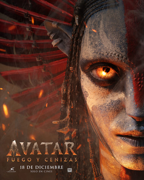 avatar fuego y cenizas, poster oficial