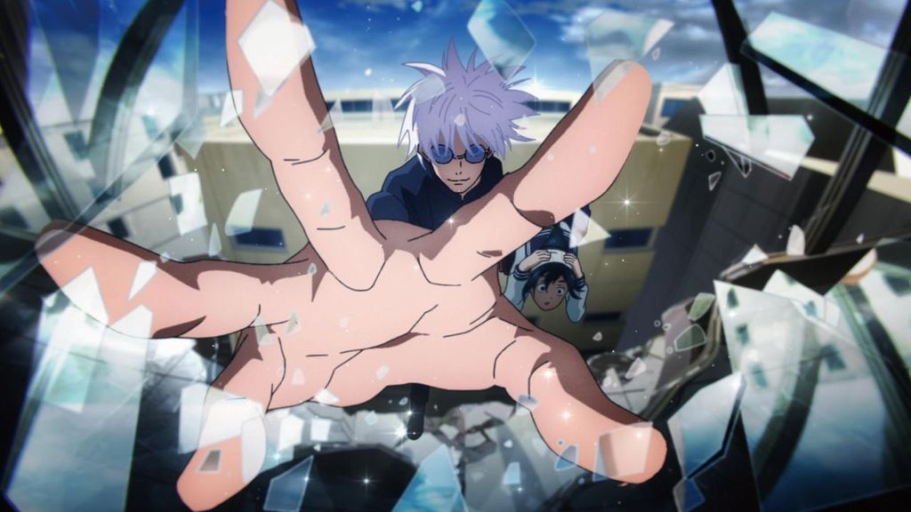 Satoru Gojo y Riko Amanai en "Jujutsu Kaisen: El tesoro escondido / El tesoro perdido"