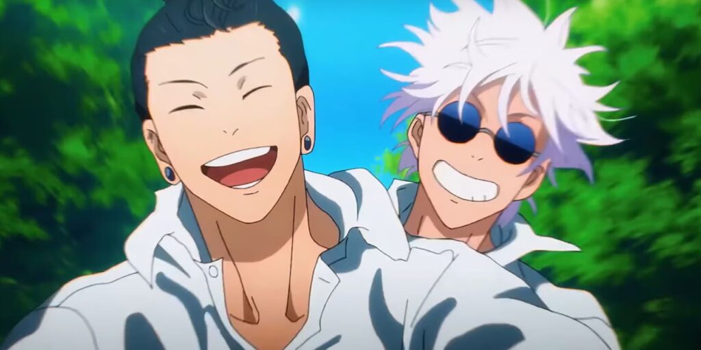 Satoru Gojo y Geto Suguru en "Jujutsu Kaisen: El tesoro escondido / El tesoro perdido"