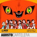 Afiche oficial ciclo Gatuno Nexo Cinema, diseñado por Gabriel Garvo.