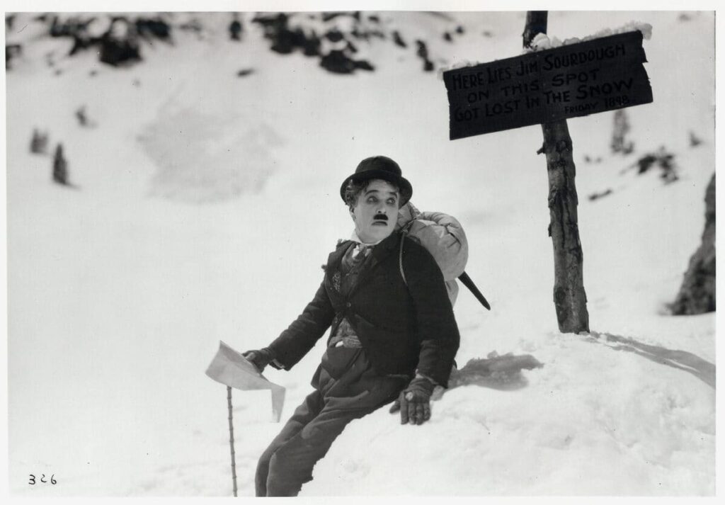 charles chaplin, la quimera del oro, restaurada