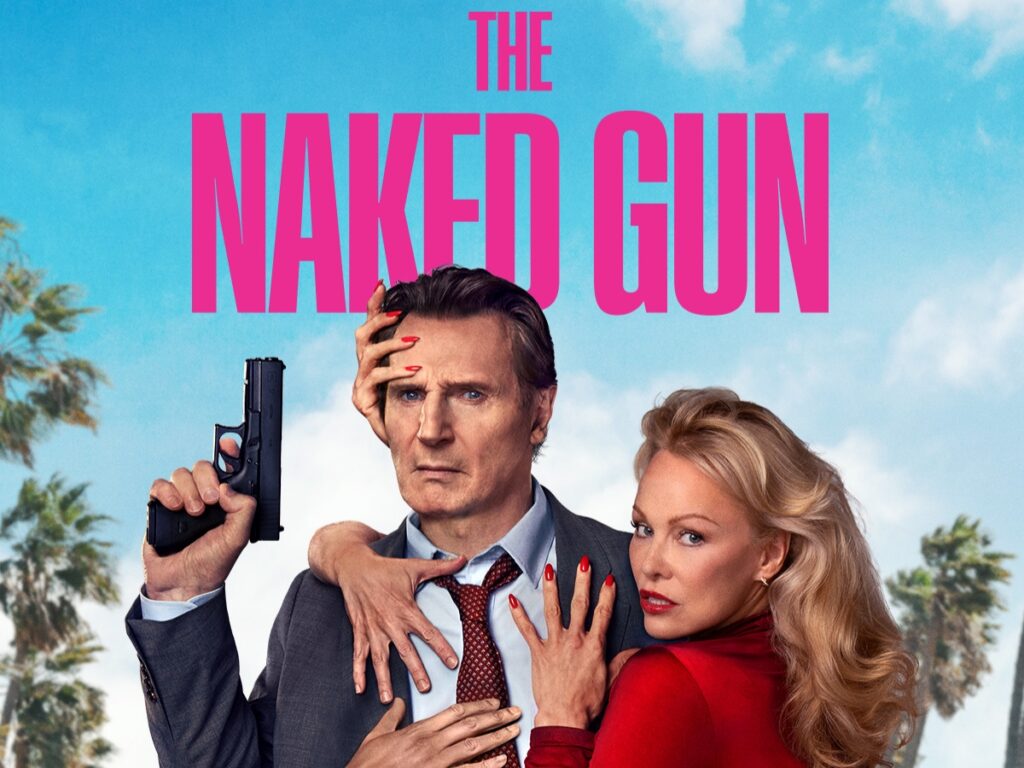Liam Nesson y Pamela Anderson en "¿Y dónde está el policía?"