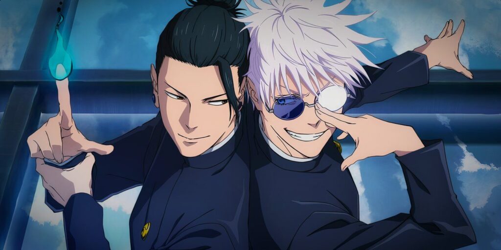 Satoru Gojo y Geto Suguru en "Jujutsu Kaisen: El tesoro escondido / El tesoro perdido"