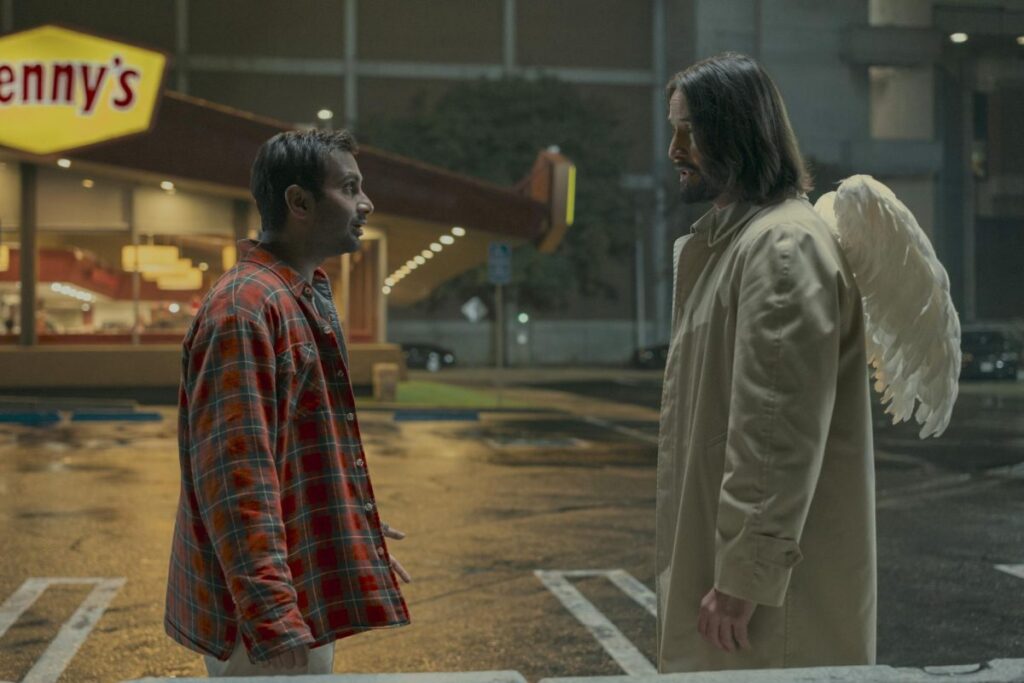 Keanu Reeves y Aziz Ansari
