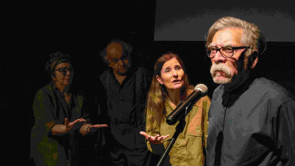 Elenco de la obra "La isla de los viejos".