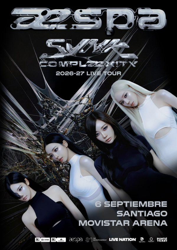 afiche oficial de aespa en chile